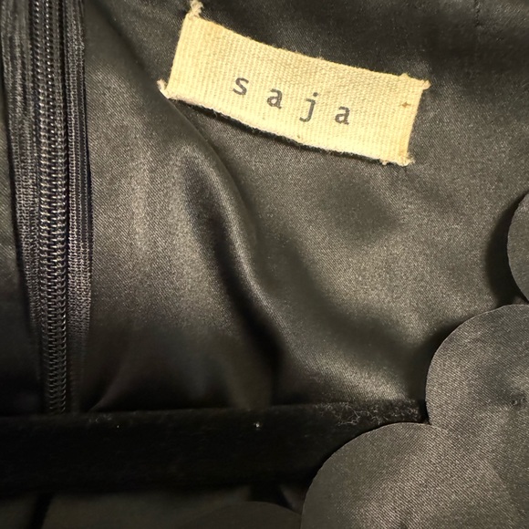 Saja Black Silk Disc Mini Dress XS - Picture 3 of 6